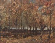 Vincent Van Gogh Lane with Poplars (nn04) USA oil painting artist